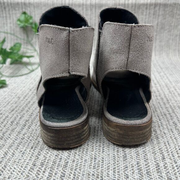 Musse & Cloud Women's EUR 38 US 7 Ciara Silver Glitter Metallic Bootie Sandals - Picture 4 of 8